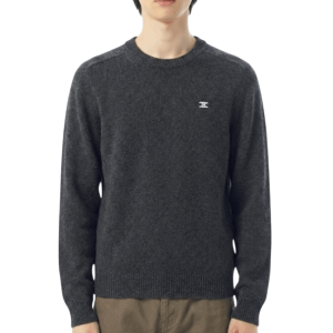 TRIOMPHE CREW NECK SWEATER IN WOOL AND CASHMERE 