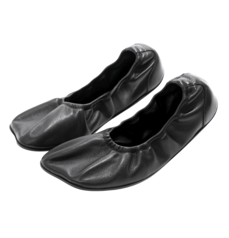 MM6 Maison Margiela Black Anatomic Travel Ballerina Flats