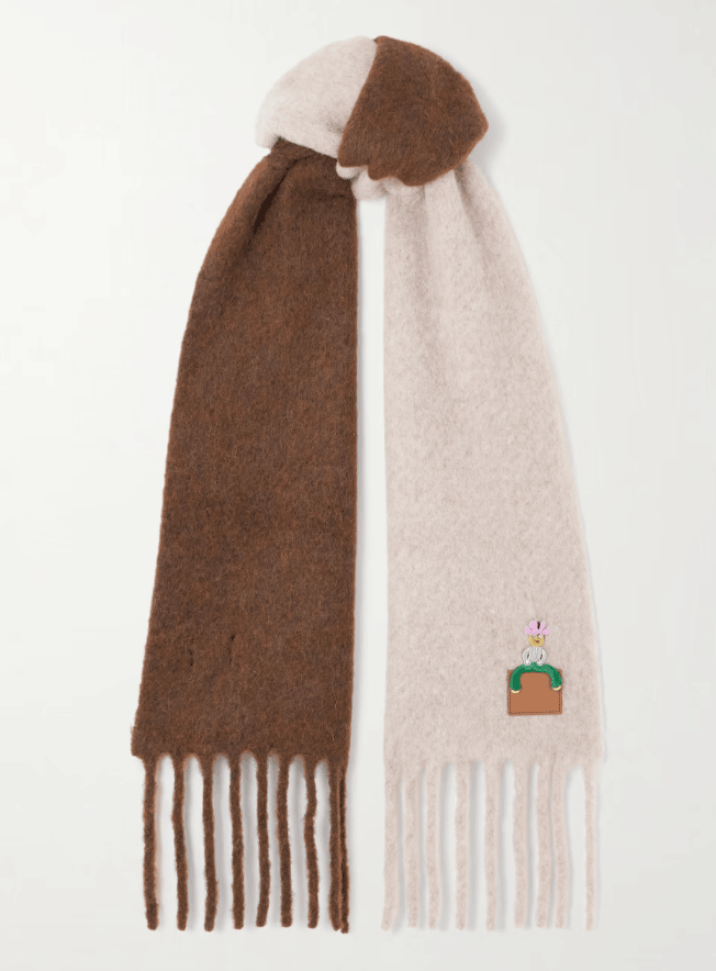 Loewe Scarf In Alpaca And Wool Blend