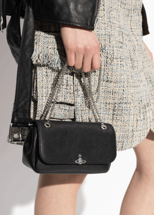 Black Shoulder bag with logo Vivienne Westwood