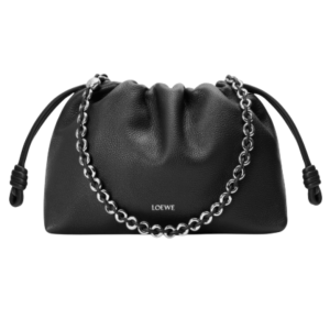  Medium Flamenco Pulse in Fine Grain Calfskin Black