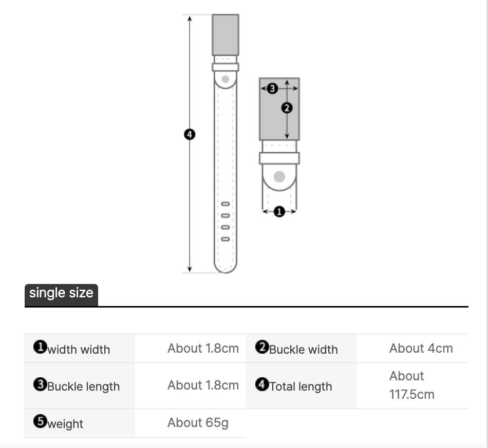 Numeric Leather Belt 