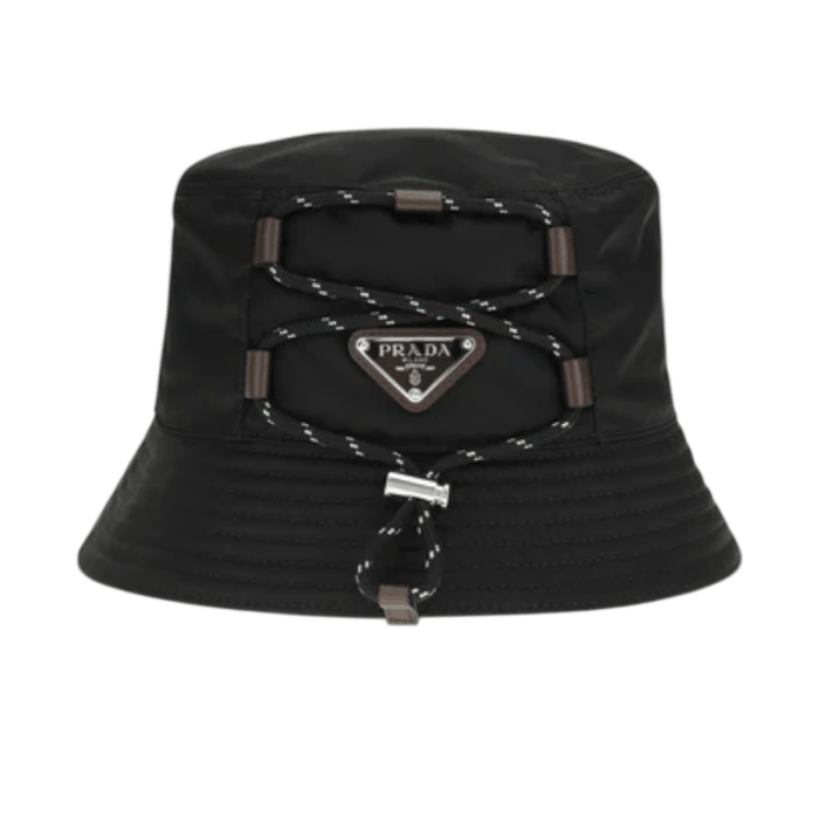 Prada Speedrock Re-Nylon Bucket Hat Black