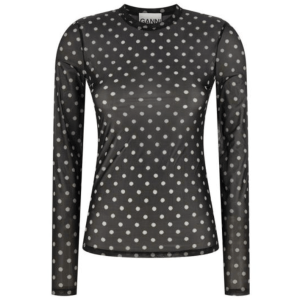 PRINTED SHEER LONGSLEEVE TOP 