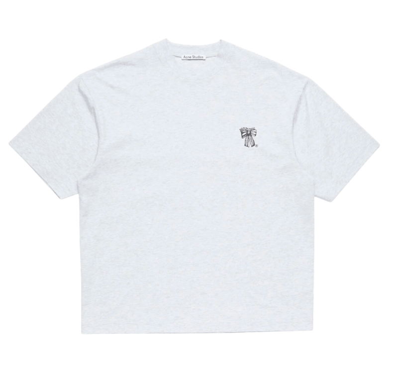  Bow logo t-shirt Pale Grey Melange