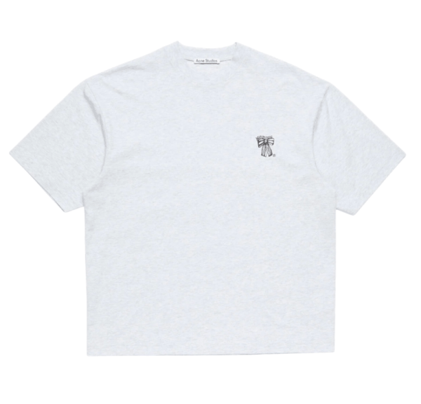  Bow logo t-shirt Pale Grey Melange