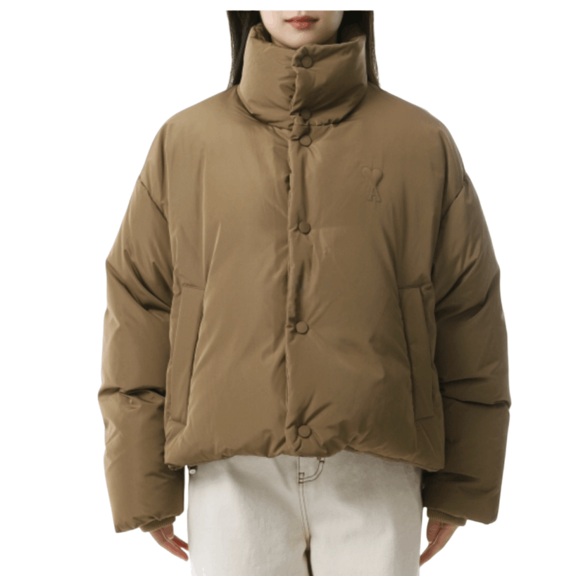 BRONZE Green Taffetas Ami De Coeur Down Jacket 