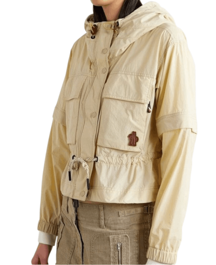 (W) Moncler Grenoble Windbreaker Jumper Cream White - 24SS