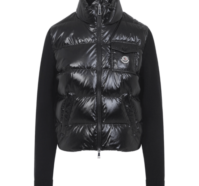MONCLER Padded wool cardigan 