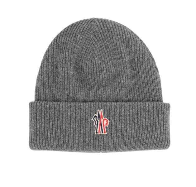 Moncler Wool Beanie Grey 