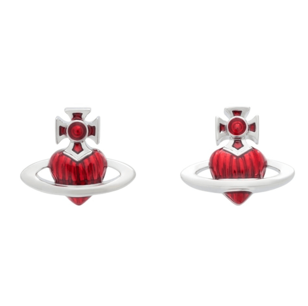 Vivienne Westwood Heart Orb Earrings 