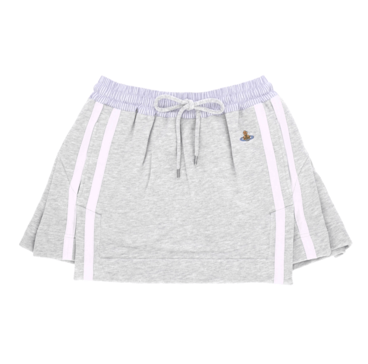 Vivienne Westwood Grey Mini Skirt With Orb Logo 