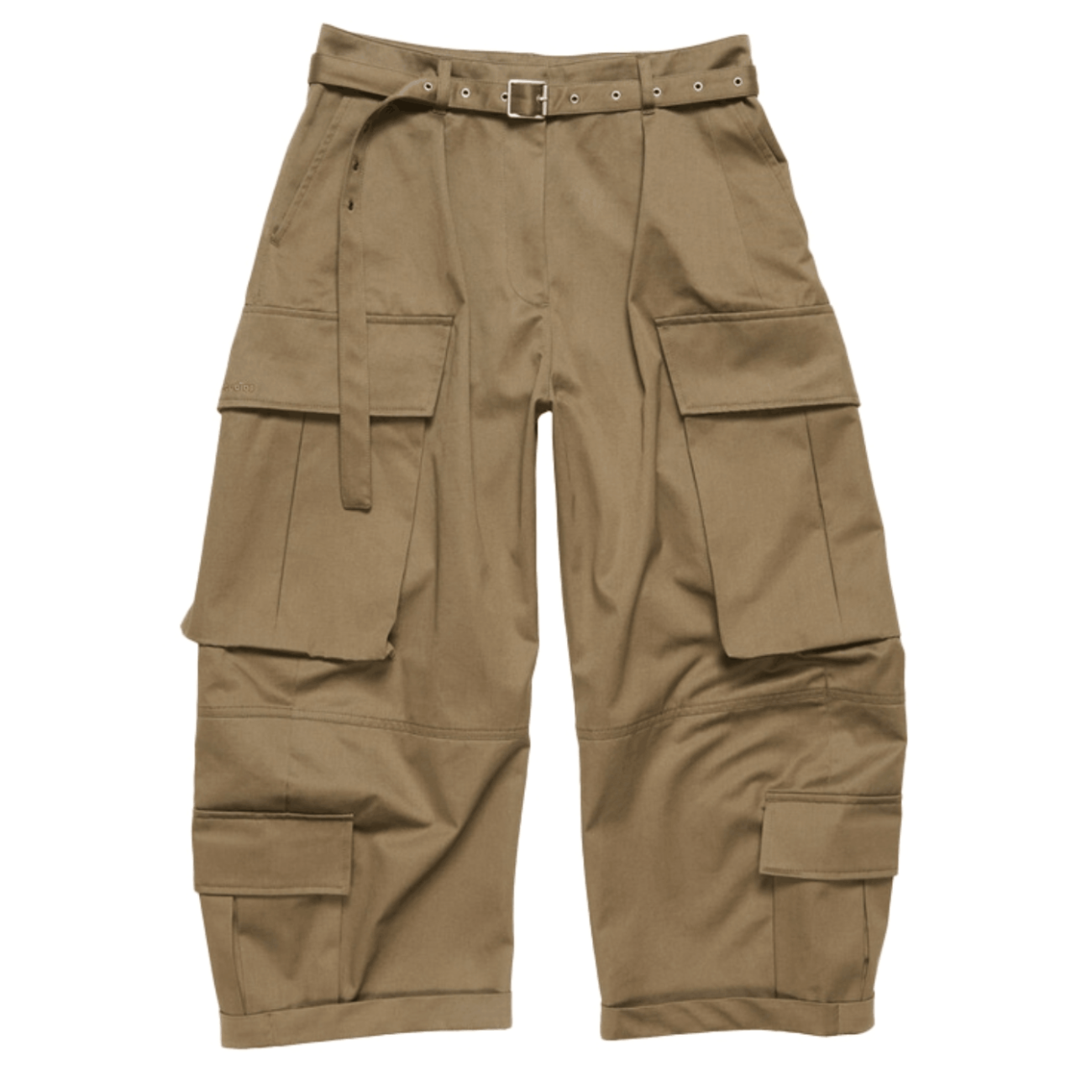 Twill cargo trousers - Khaki green