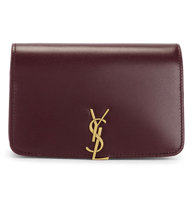 VOLTAIRE passport case in BOX SAINT LAURENT