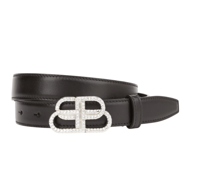 Black Leather belt Balenciaga