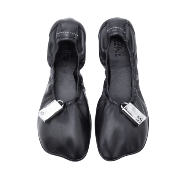 Mm6 maison margiela Ballet flats with charm details BLACK 