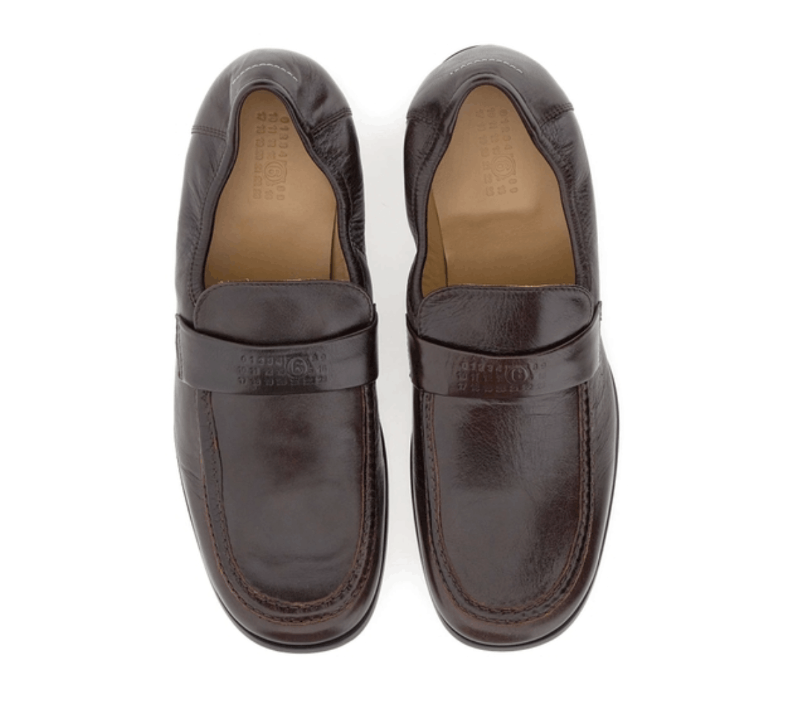 MM6 Maison Margiela Number Logo Penny Loafers