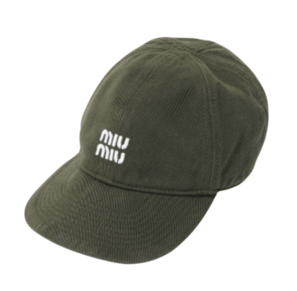 Forest Green/yellow Denim Baseball Cap