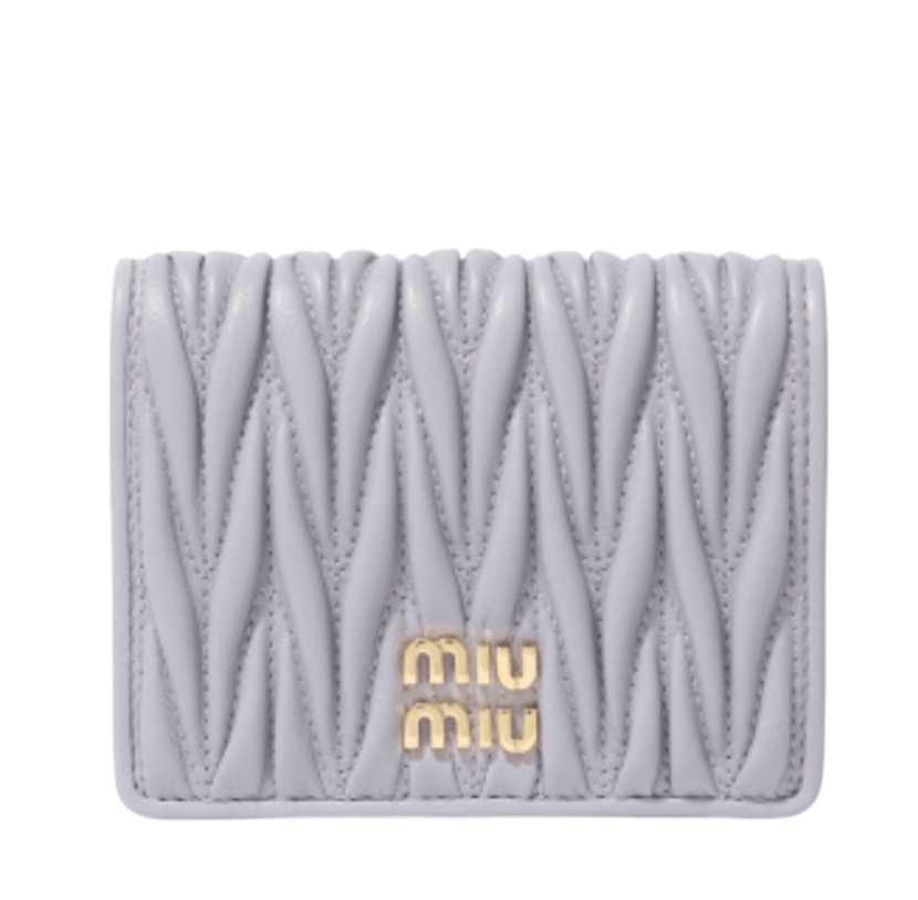 Wisteria Small Matelassé Nappa Leather Wallet 