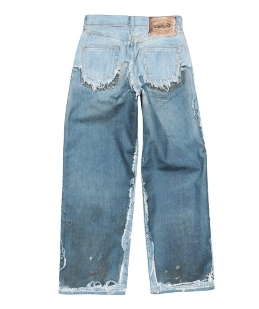 Acne Studios Printed Denim Pants