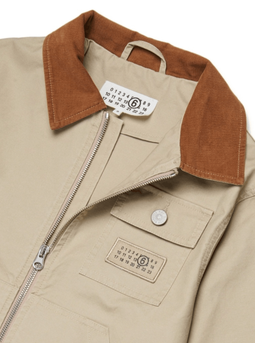 MM6 Maison Margiela Kids corduroy-collar Jacket