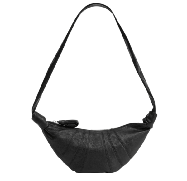 Lemaire Small Croissant Bag Soft Grained Leather Black
