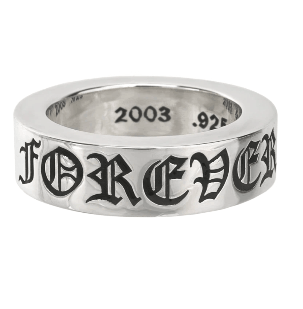 Chrome Hearts Spacer Forever Ring 6mm Silver