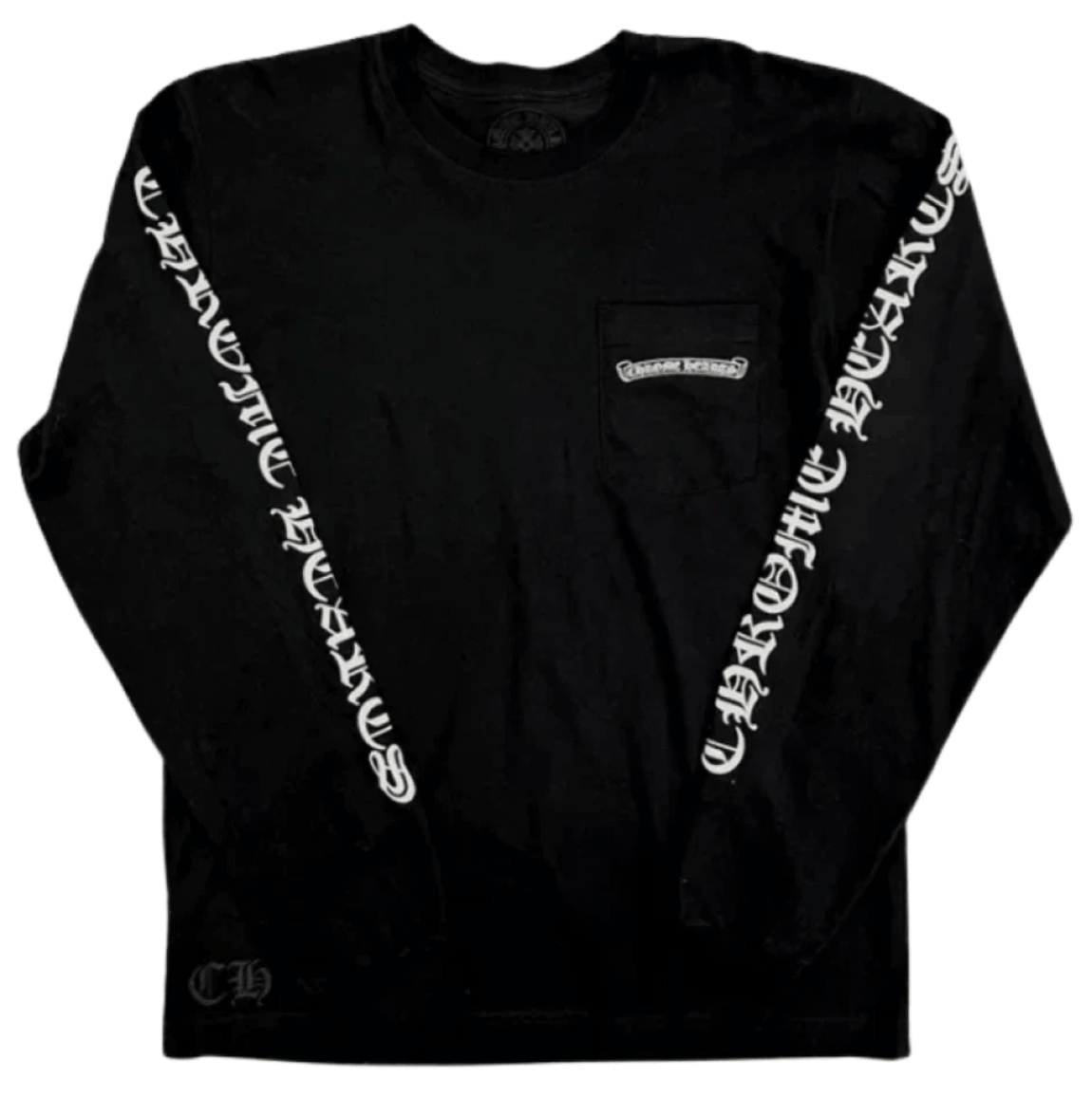 Chrome Hearts Scroll Logo LS T-Shirt Black