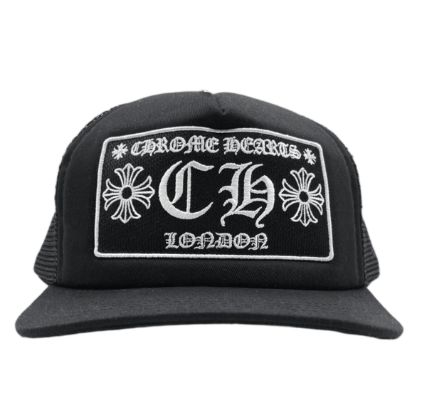 Chrome Hearts CH London Trucker Hat Black
