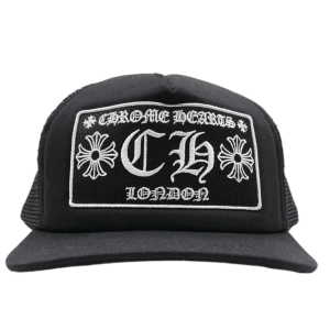 Chrome Hearts CH London Trucker Hat Black