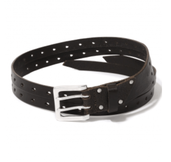 SPLIT BELT OILY BROWN LEATHER