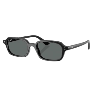 Ray-Ban Zuri Bio-Based Polished Black Frame Dark Grey Polar Lenses Low Bridge Fit