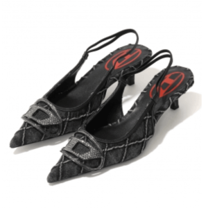 Diesel 40mm D-Venus SB Heeled Pumps | Black