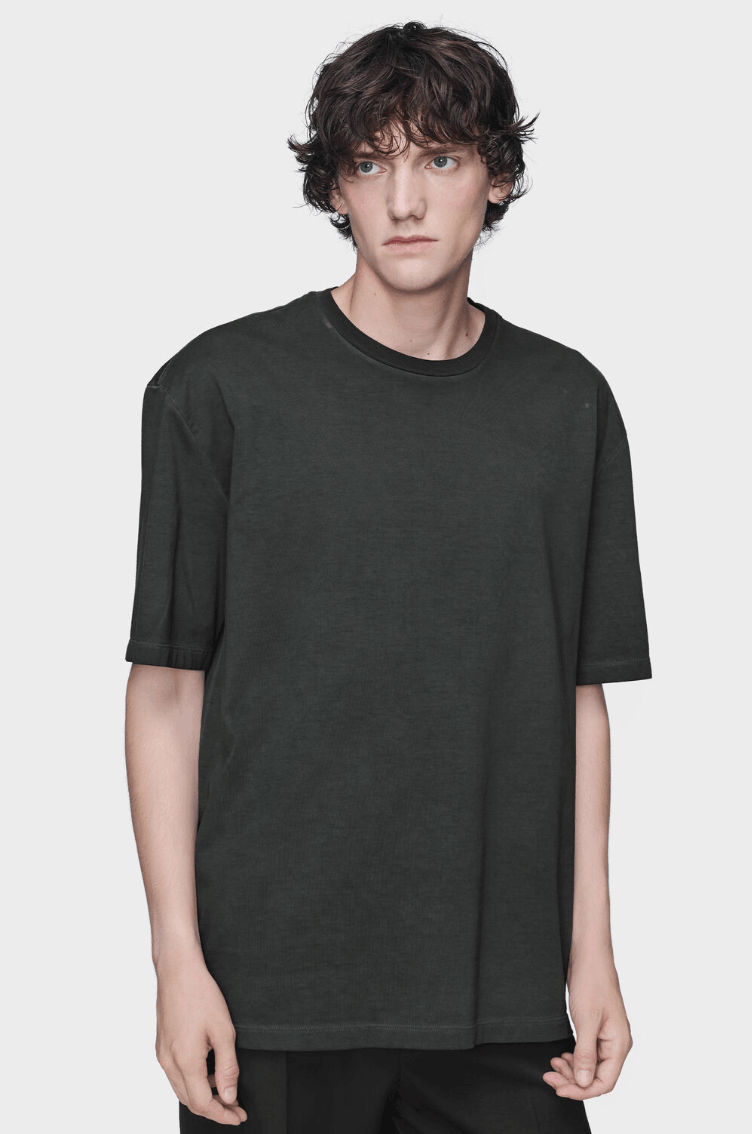  Gray Cotton Oversized T-Shirt