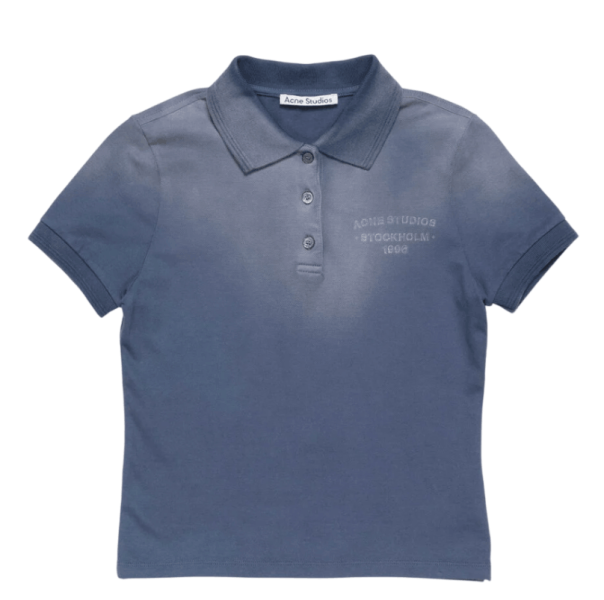 Sprayed polo t-shirt - Navy blue