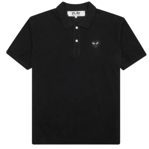 Play Comme des Garcons Black Heart Polo Shirt Black