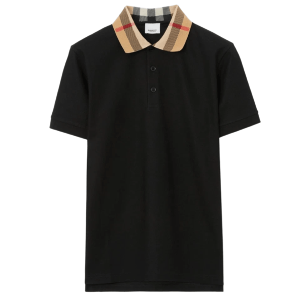 Burberry Cotton Polo Shirt Black