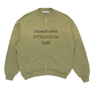 Zip-up cardigan Olive green