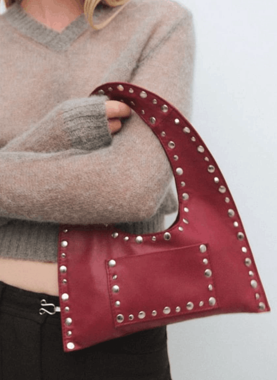 Gimaguas Burgundy Mini Franca Bag