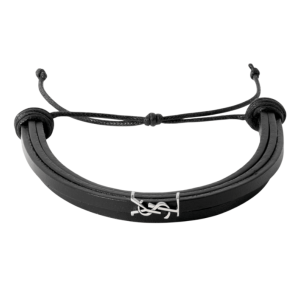 Cassandra Logo Decorated Leather Bracelet