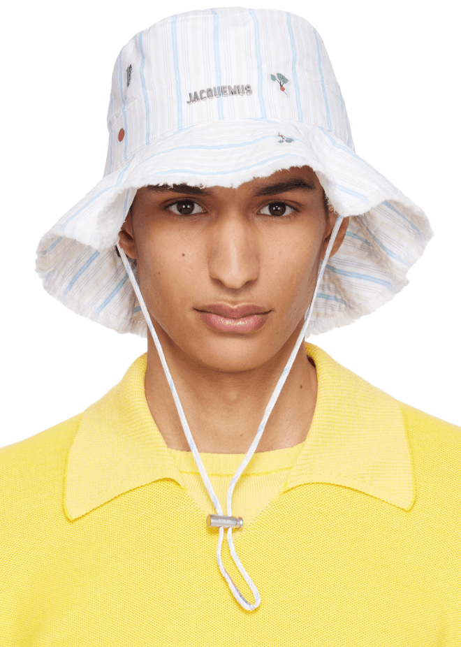 Jacquemus Le Bob Artichaut Frayed Brim Bucket Hat