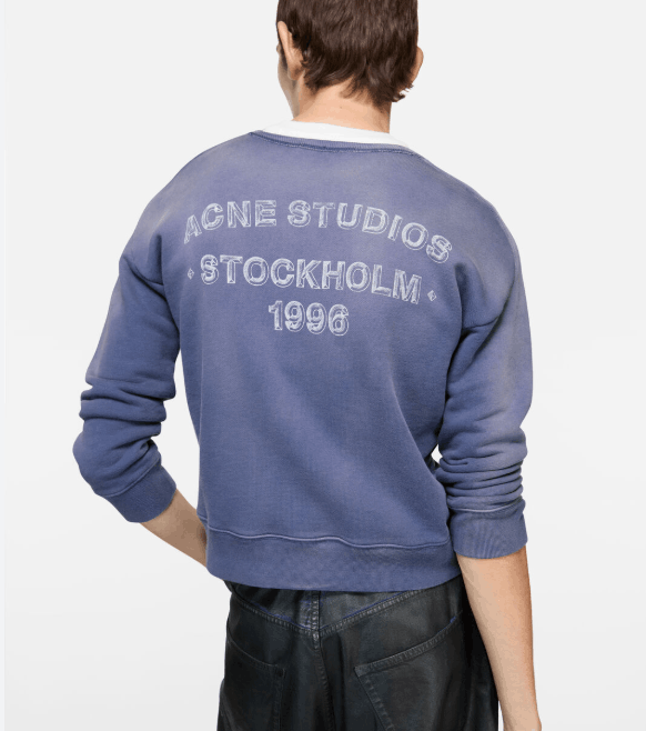 Sprayed logo sweatshirt - Navy