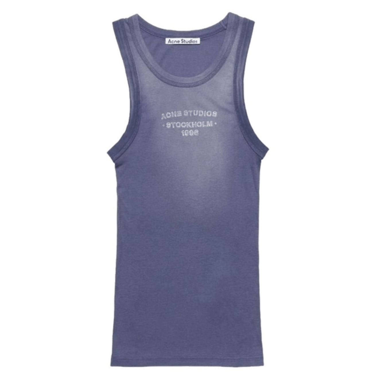 Sprayed logo tank top - Navy