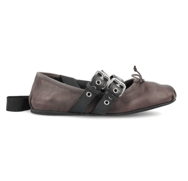 NAPPA AND CALF LEATHER BALLETS 