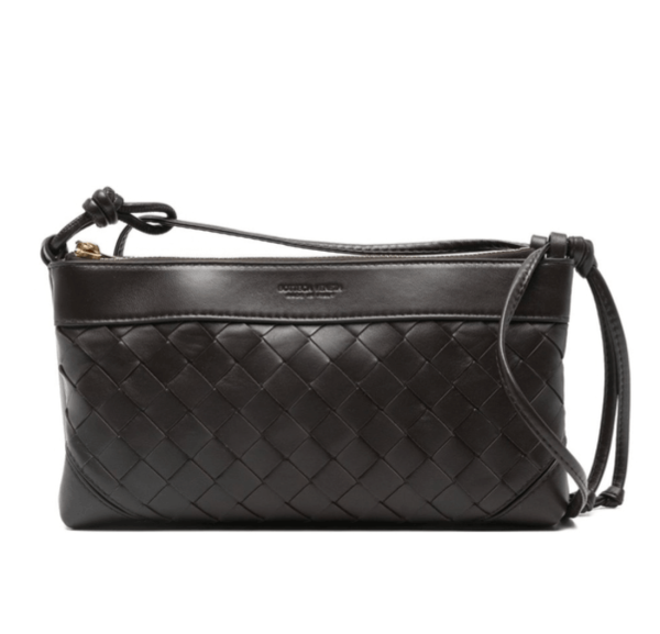 Bottega Veneta Double Patch Shoulder Bag in Brown
