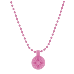 Chrome Hearts Silichrome Crossball Pendant Pink