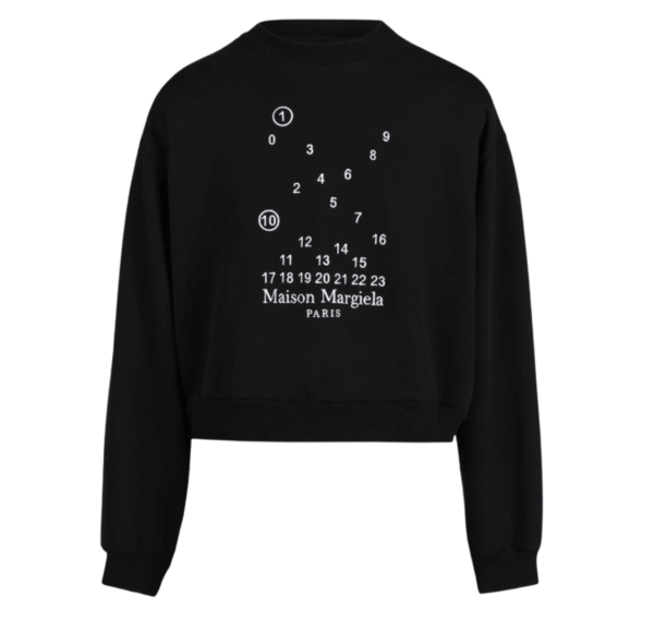 (W) Maison Margiela Scattered Logo Sweatshirt Black