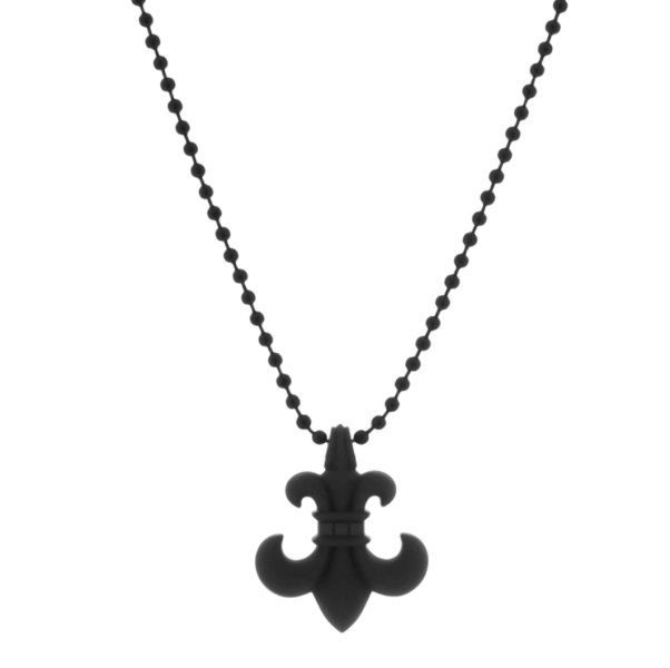 Chrome Hearts Silichrome BS Fleur Pendant Black