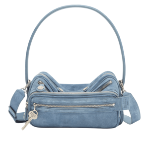 Acne Studios - Camero Party Suede Bag - Denim Blue