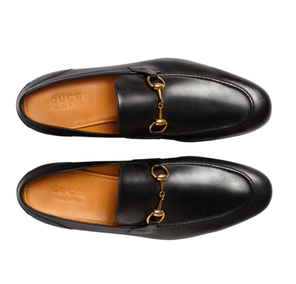 Gucci Jordaan Leather Loafers Black
